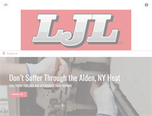 Tablet Screenshot of ljlehvac.com